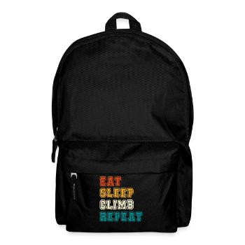 Eat Sleep Climb Repeat Design - Rucksack - Schwarz - Vorne