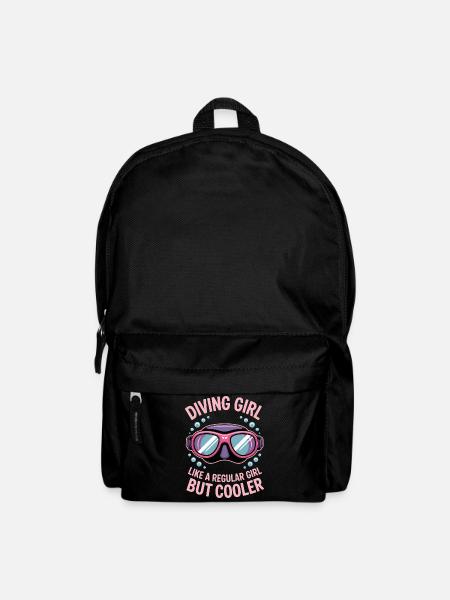 Tauchen Spruch Mädchen Lustiges Tauchen Geschenk - Rucksack - Schwarz