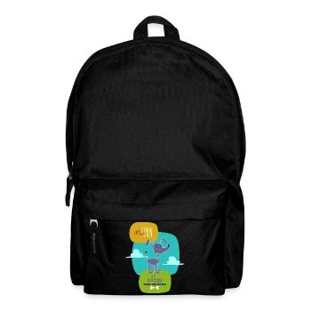 Misié Hund - Rucksack - Schwarz - Vorne