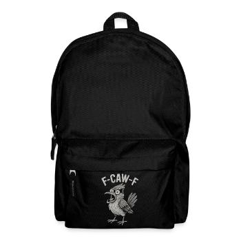 F-Caw-F Crow Caricature - Backpack - black - Front