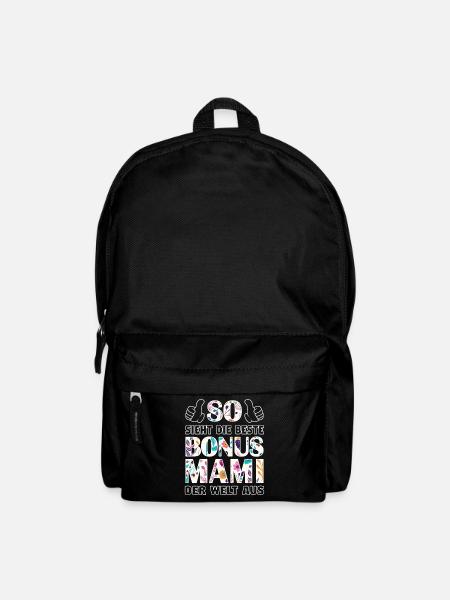 Bonus Mami Mama beste Mutter Muttertag Geschenk - Rucksack - Schwarz