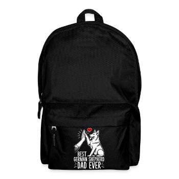 German Shepherd Dad Father's Day Father - Backpack - black - Front
