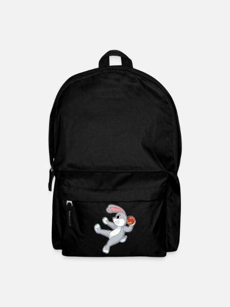 Lapin Handball Joueur Handball - Sac à dos - noir