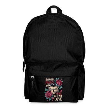 Dark Romance Between Pages And Peril We Find Love - Backpack - black - Front