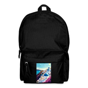 Santorini Träume - Rucksack - Schwarz - Vorne