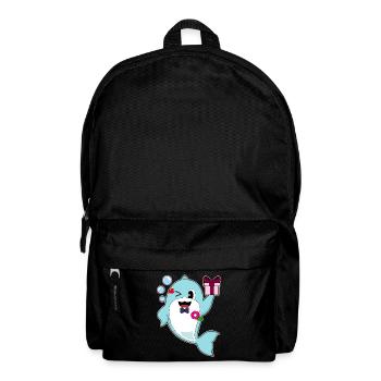 Dolphin Groom Bow Tie Wedding - Backpack - black - Front