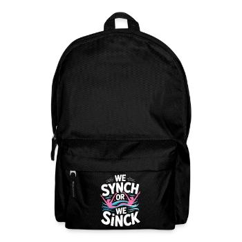 Synchronschwimmen Kunstschwimmen Wassersport - Rucksack - Schwarz - Vorne