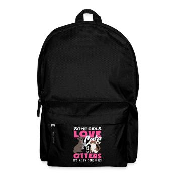 Girls I'm Some Girls Seeotter Cartoon - Rucksack - Schwarz - Vorne