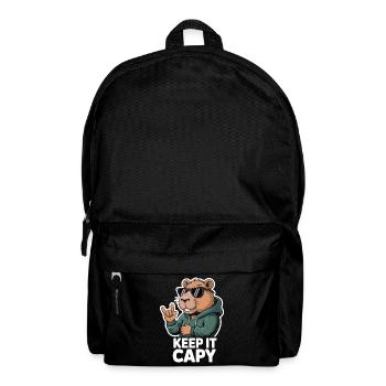 Capy Bear Rockout Keep It Capy - Rucksack - Schwarz - Vorne