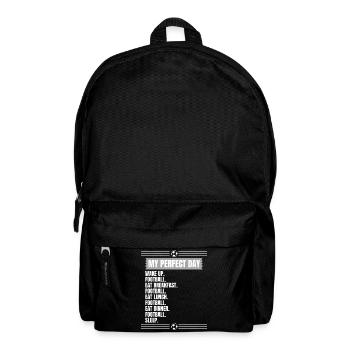 Fußball Zitat Fußball Spruch - Rucksack - Schwarz - Vorne