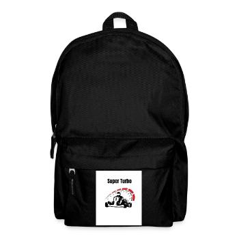 Super Turbo Kart Vitesse Retro - Sac à dos - noir - Devant