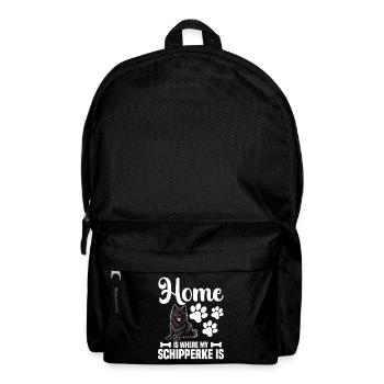 Zu Hause Ist Mein Schipperke - Rucksack - Schwarz - Vorne