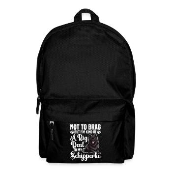 Not to brag, but I'm kind of a big one - Backpack - black - Front