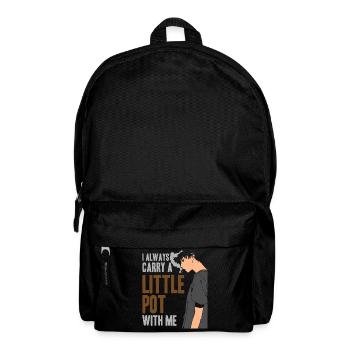 Anime Manga Otaku Smoking Weed Funny 420 - Backpack - black - Front