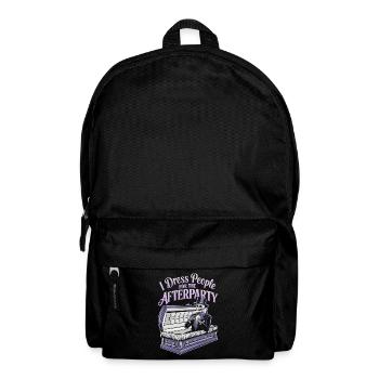 Afterparty Skelett im Anzug - Halloween - Rucksack - Schwarz - Vorne