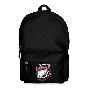 Funeral Fun: Spaß bei der Beerdigung - Halloween - Rucksack - Schwarz - Vorne