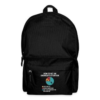Aufmerksamkeitsfreier Kaffee-Nacharbeitsmechanismus für den Ingenieur - Rucksack - Schwarz - Vorne