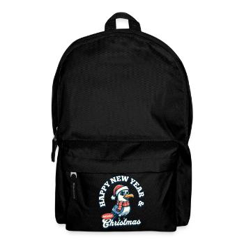 Freche Möwe – Merry Christmas & Happy New Year - Rucksack - Schwarz - Vorne