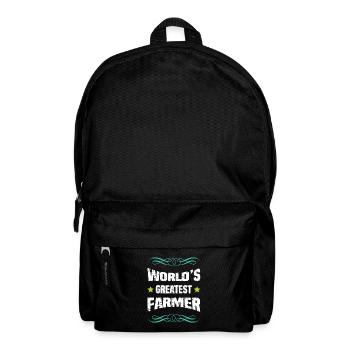 World's Best Farmer – Shirt - Backpack - black - Front