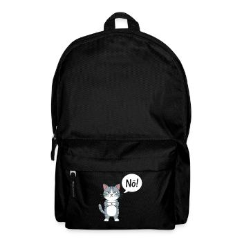 No! Funny Cat With Saying - Backpack - black - Front