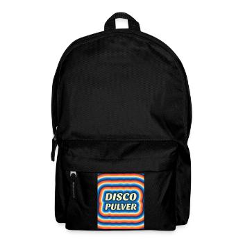 Disco Pulver Retro Logo - Rucksack - Schwarz - Vorne