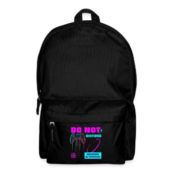 Do Not DISTURB - Gaming Mission - Rucksack - Schwarz - Vorne