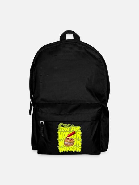 Bavarian Streetwear Halloween Leberkas Ketchup - Backpack - black
