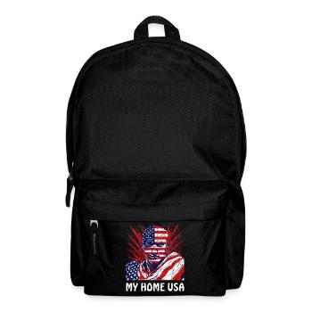 MAN MY HOME USA - Backpack - black - Front