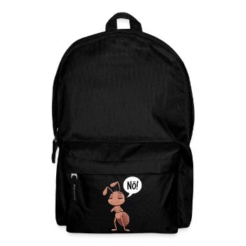 No! Funny Ant Illustration - Backpack - black - Front