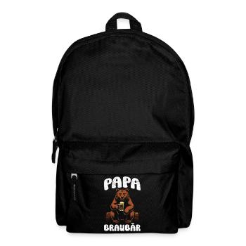Dad-to-be PAPA BRAUBÄR Funny - Backpack - black - Front
