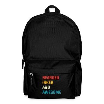 Bearded Inked and Awesome - Backpack - black - Front