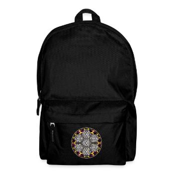 Hexagon Design Party Festival Techwear Streetwear - Rucksack - Schwarz - Vorne