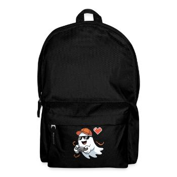 Retro Gamer Halloween Geist - Rucksack - Schwarz - Vorne