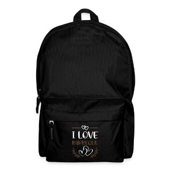 I Love Barbecue Herzen - Rucksack - Schwarz - Vorne