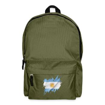 Flagge Argentiniens, Rissen-Stil - Rucksack - Olivgrün - Vorne