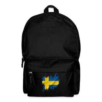 Flag of Sweden, torn style - Backpack - black - Front