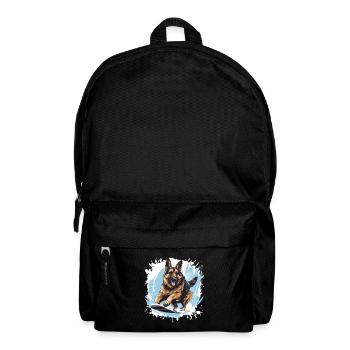 German Shepherd Dog Snowboard - Backpack - black - Front