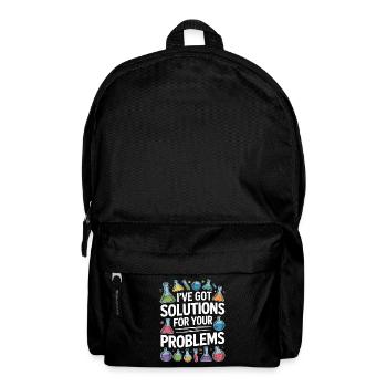 Technicien de laboratoire, j’ai une solution pour le laboratoire médical - Sac à dos - noir - Devant