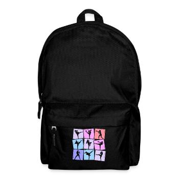 Kickboxen Kickboxer Muay Thai Damen Mädchen - Rucksack - Schwarz - Vorne