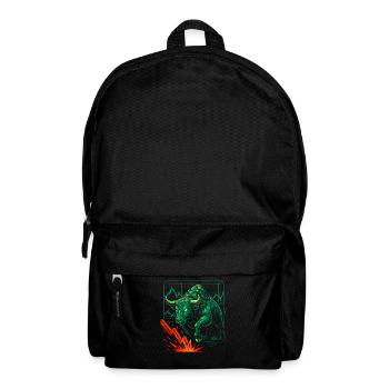 Neon Cyber Bull, Investieren - Rucksack - Schwarz - Vorne