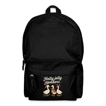 Weihnachtsgans Holly Jolly Honkers - Rucksack - Schwarz - Vorne