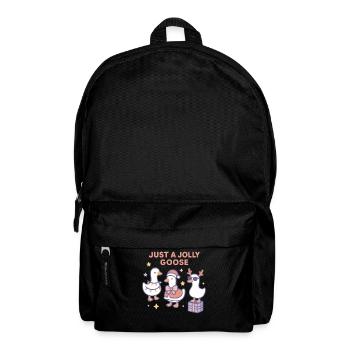 Christmas Just A Jolly Goose Family Fun - Backpack - black - Front