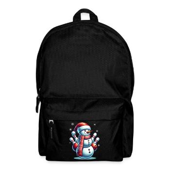 BOwling Christmas Sports Santa Claus - Backpack - black - Front
