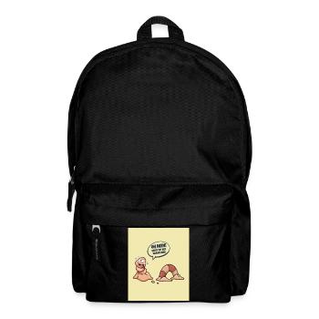 Today the worm is in! - Backpack - black - Front