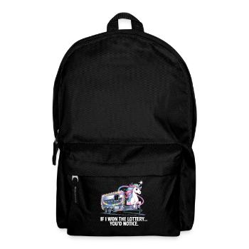 Funny If I Won The Lottery You'd Notice Yacht boat - Backpack - black - Front