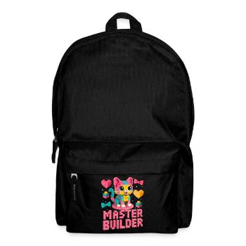Master Builder Creative Brick Lover Block Building - Backpack - black - Front