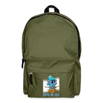Nilpferd Ski  - Rucksack - Olivgrün - Vorne