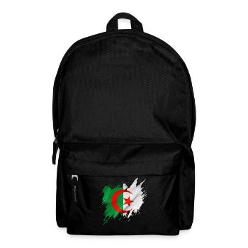 Algeria flag, torn style - Backpack - black - Front