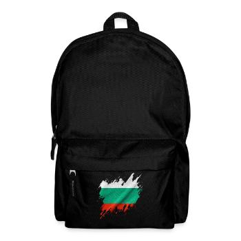 Drapeau bulgare, style déchiré - Sac à dos - noir - Devant