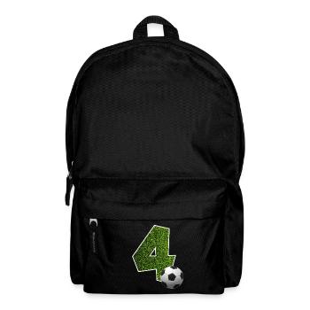 NON. 4 NUMÉRO 4 FOOTBALL 4E ANNIVERSAIRE - Sac à dos - noir - Devant